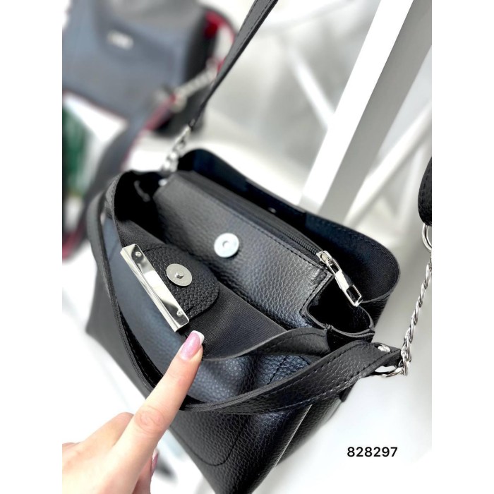 Сумка Жіноча Зар@ екошкіра колір: Чорна, Шоколад