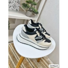 Кросівки жіночі екошкіра беж із сірим на 35,37р