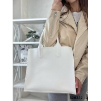 Сумка жіноча 3 відділи екошкіра Біла, Чорна, Айворі,Сіра