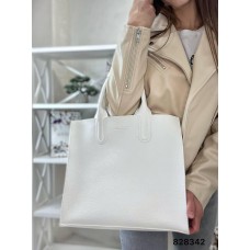 Сумка жіноча 3 відділи екошкіра Біла, Чорна, Айворі,Сіра