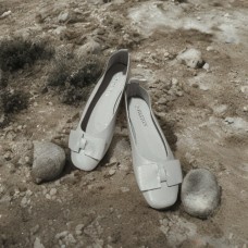 Балетки жіночі натуральна шкіра колір Айворі на 35,36,37,38,39,40р