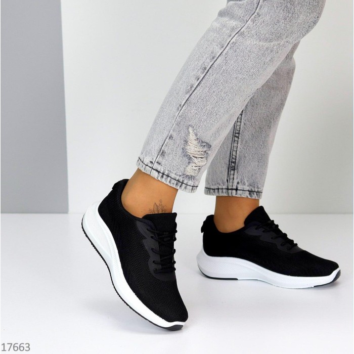 Кросівки 36р жіночі текстиль чорні