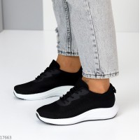 Кроссовки 36р женские текстиль черные