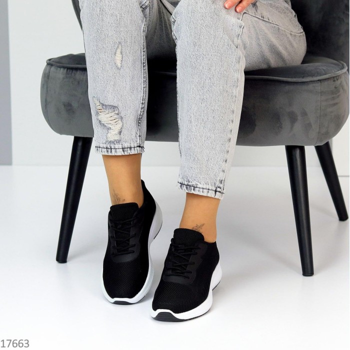 Кросівки 36р жіночі текстиль чорні