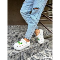 РОЗПРОДАЖ! Крокси LUX на 36,37,38,39,40р білі з джитібсами