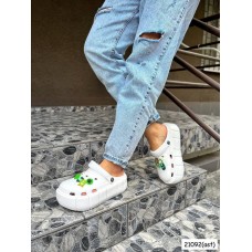 РОЗПРОДАЖ! Крокси LUX на 36,37,38,39,40р білі з джитібсами