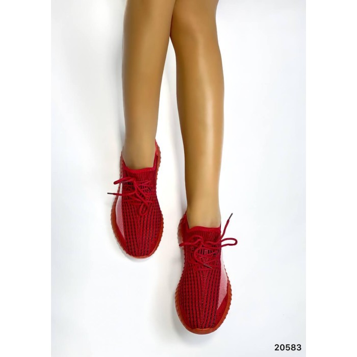 Кеди жіночі матеріал-текстиль колір червоний на 36,37р