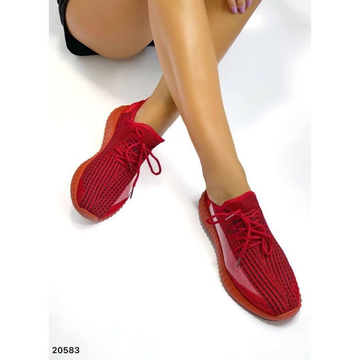 Кеди жіночі матеріал-текстиль колір червоний на 36,37р