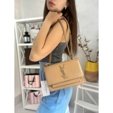 Сумка жіноча Лоран екошкіра люкс  3 відділи Беж