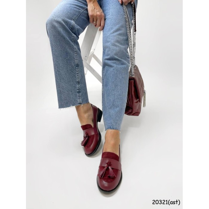 Туфлі/Лофери жіночі натуральна замша/шкіра, всередині шкіра.37р