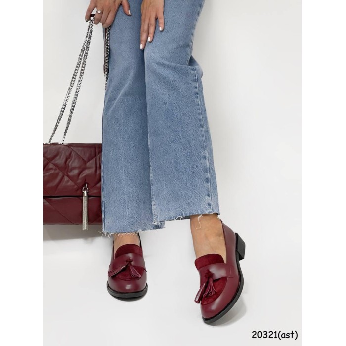 Туфлі/Лофери жіночі натуральна замша/шкіра, всередині шкіра.37р