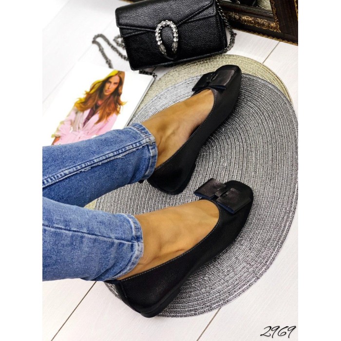 Балетки жіночі натуральна шкіра чорні 35,36,37.5,41р