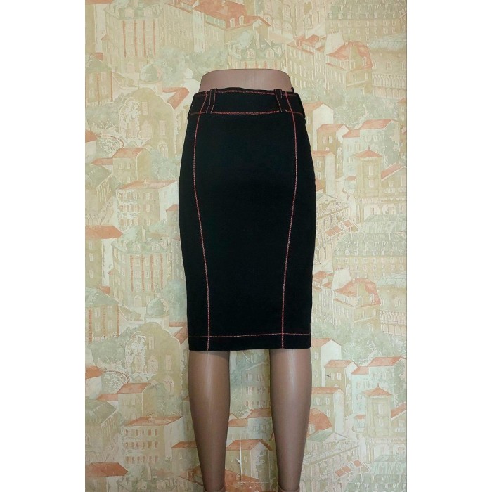 Костюм льон чорний із червоним S,L