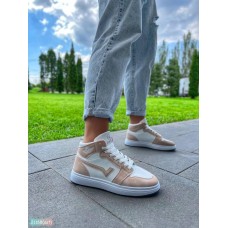 Кросівки жіночі еко-шкіра/еко-нубук колір-білий/рожевий на 35.5,36,37,39р