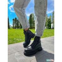 Сапоги женские натуральная кожа черные деми 36,41р.