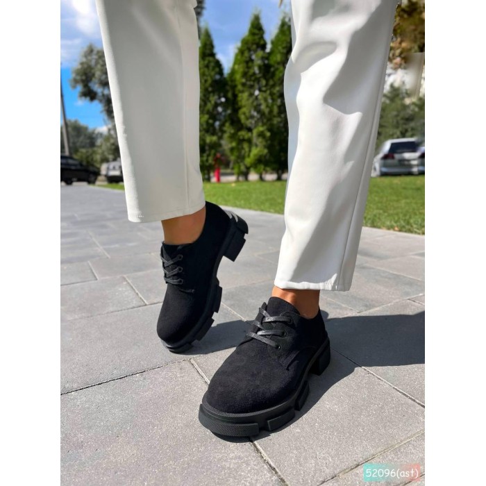 Туфлі жіночі натуральна замша чорні на 36р