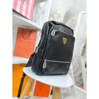 Рюкзак унісекс, натуральна шкіра.Чорний