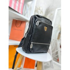 Рюкзак унісекс, натуральна шкіра.Чорний