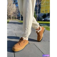 Кроссовки женские, натуральная замша  рыжие зима на 38р