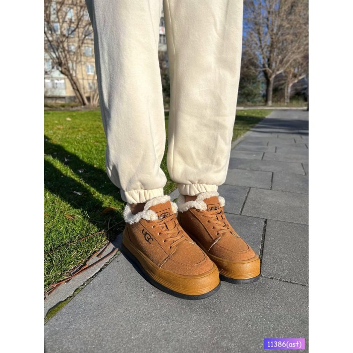 Кроссовки женские, натуральная замша рыжие зима на 38р