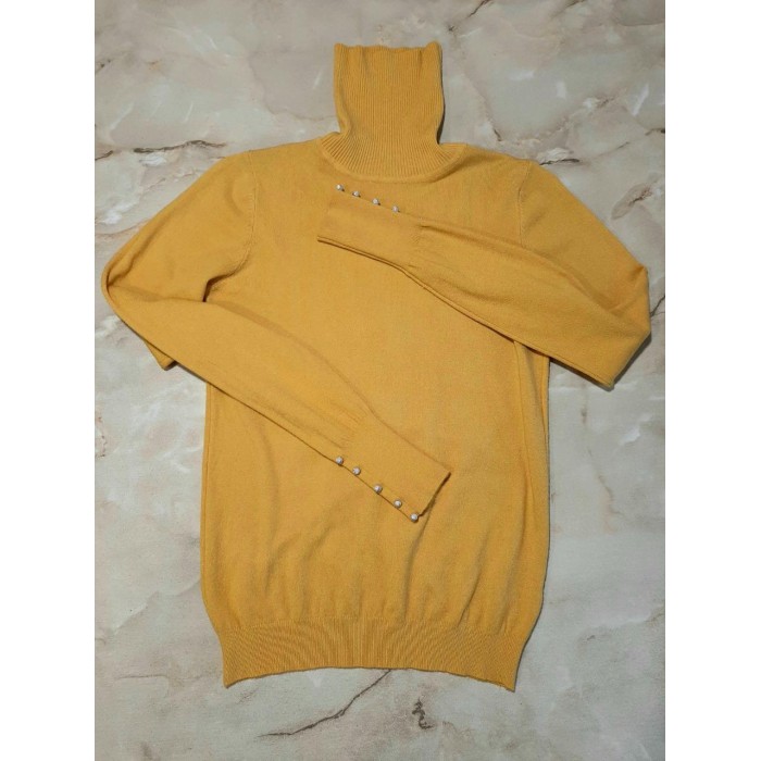 Гольф зі стійкою-відворотом Туреччина колір-гірчиця 44-46р.