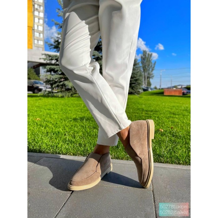 Туфлі/Лофери жіночі натуральна замша 36,37р