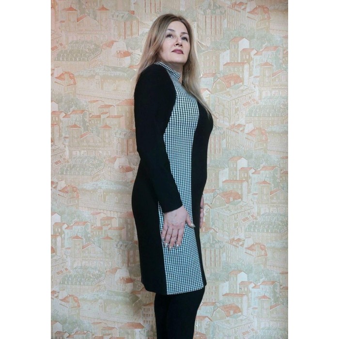 Сукня стильна чорно-білого кольору 50/52р.