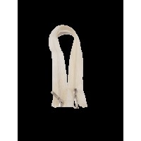 Молния разъемная 35см на 2 бегунка тип Спираль Т-3 молочного цвета