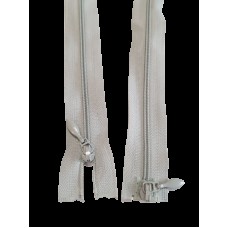 Блискавка роз'ємна 60см на 2 бігунки тип Спіраль Т-3 колір світлий джинс