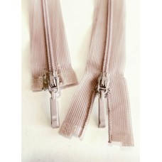 Блискавка роз'ємна 50см на 2 бігунки тип Спіраль Т-3 потайна колір запорошена троянда Польща