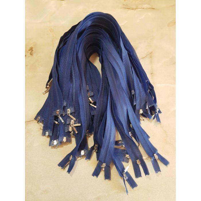 Молния разъемная 50см на 2 бегунка тип Спираль Т-3 цвет синий