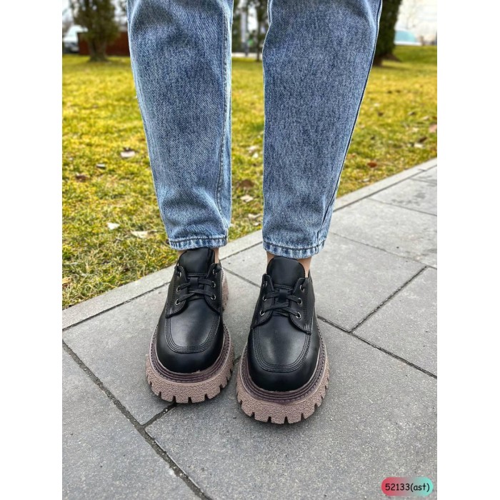 Туфлі/Лофери жіночі натуральна кожа, Чорний 36,39р