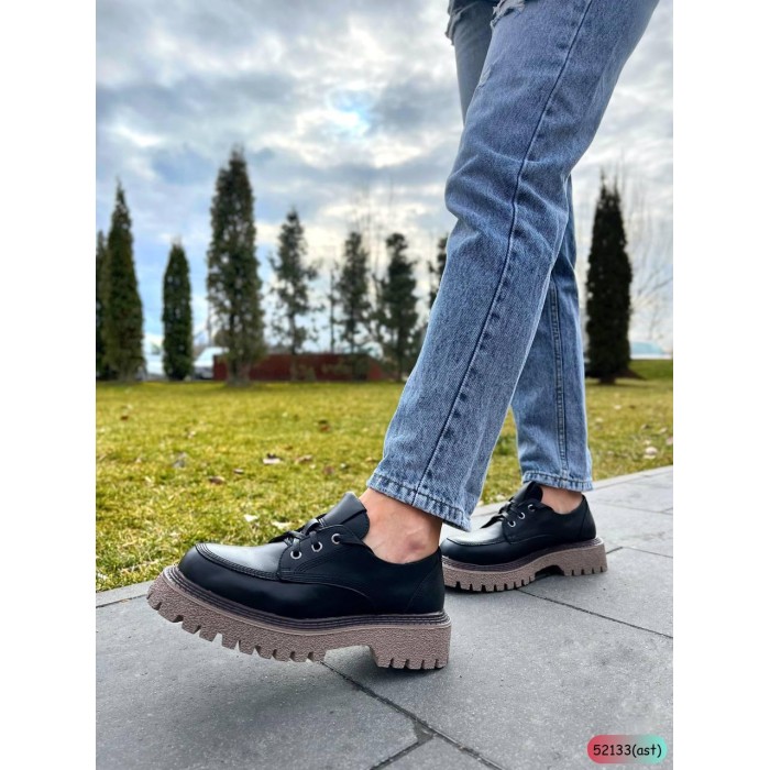 Туфлі/Лофери жіночі натуральна кожа, Чорний 36,39р