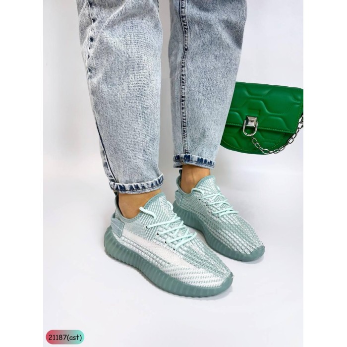 Кеди демі жіночі взуттєвий текстиль бірюза. на 35,35.5,36,37,39р