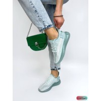 Кеди демі жіночі взуттєвий текстиль бірюза. на 35,35.5,36,37,39р