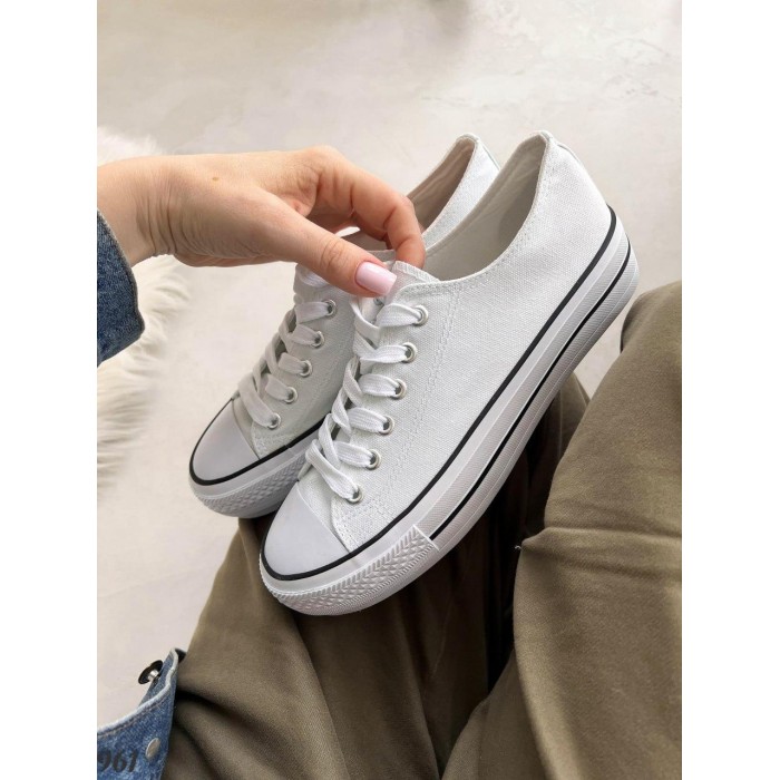 Кеди жіночі текстиль білі на 36,37,38,39р