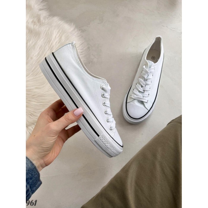 Кеди жіночі текстиль білі на 36,37,38,39р