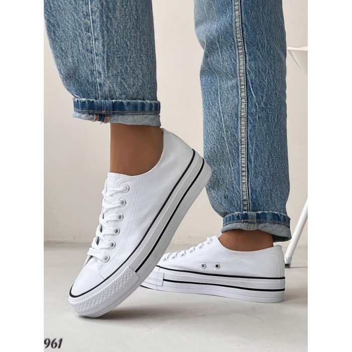 Кеди жіночі текстиль білі на 36,37,38,39р