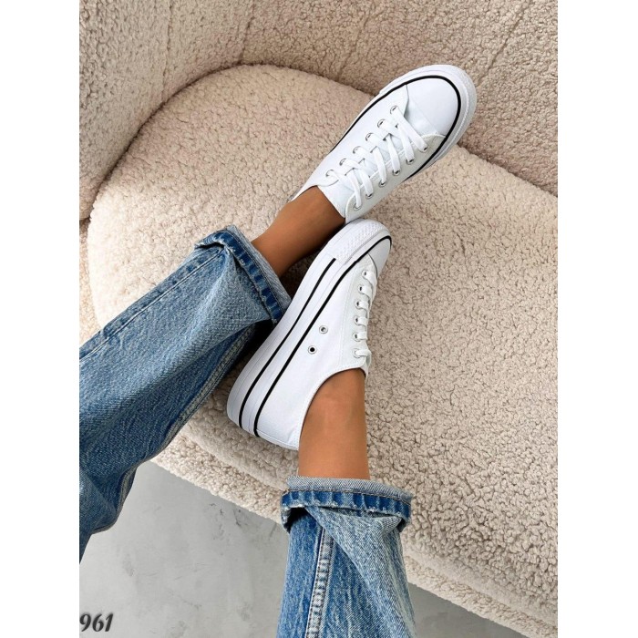 Кеди жіночі текстиль білі на 36,37,38,39р