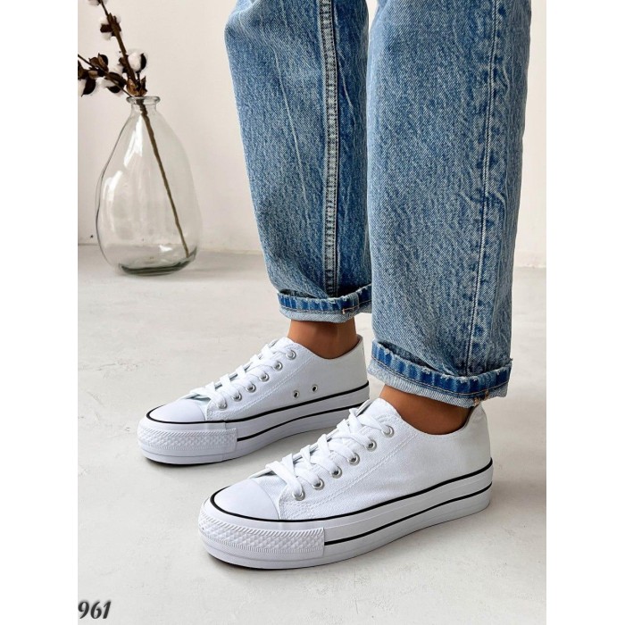 Кеди жіночі текстиль білі на 36,37,38,39р