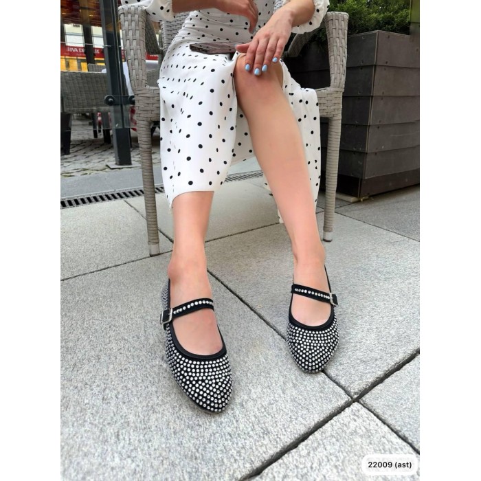 Балетки жіночі з камінцями, натуральна шкіра 36,37,39р