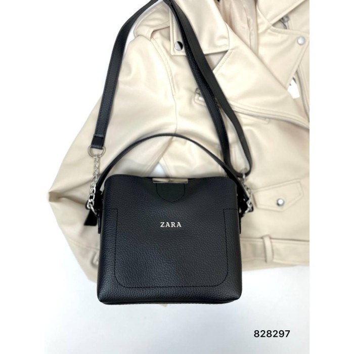 Сумка Жіноча Зар@ екошкіра колір: Чорна, Шоколад