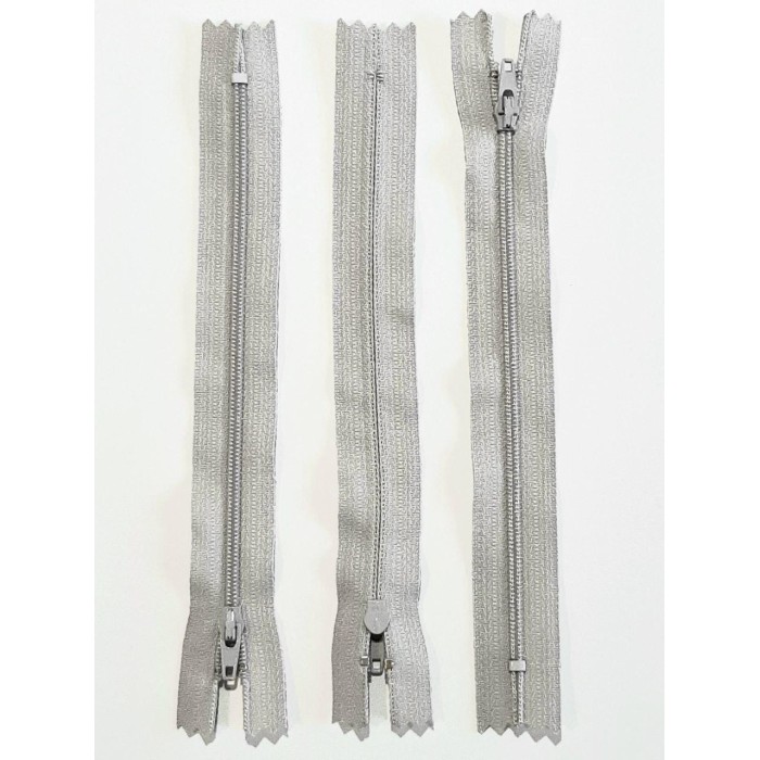 Блискавка на брючки або спідницю YKK тип-3 Японія 18см св.сірого кольору