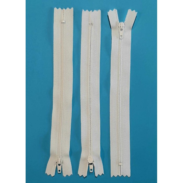 Блискавка Брючно/спіднична YKK тип-3 Японія 18см білого кольору