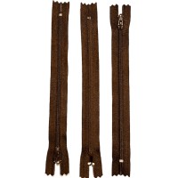 Блискавка на брючки або спідницю YKK тип-3 Японія 20см темно-коричнева