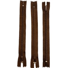 Блискавка на брючки або спідницю YKK тип-3 Японія 20см темно-коричнева