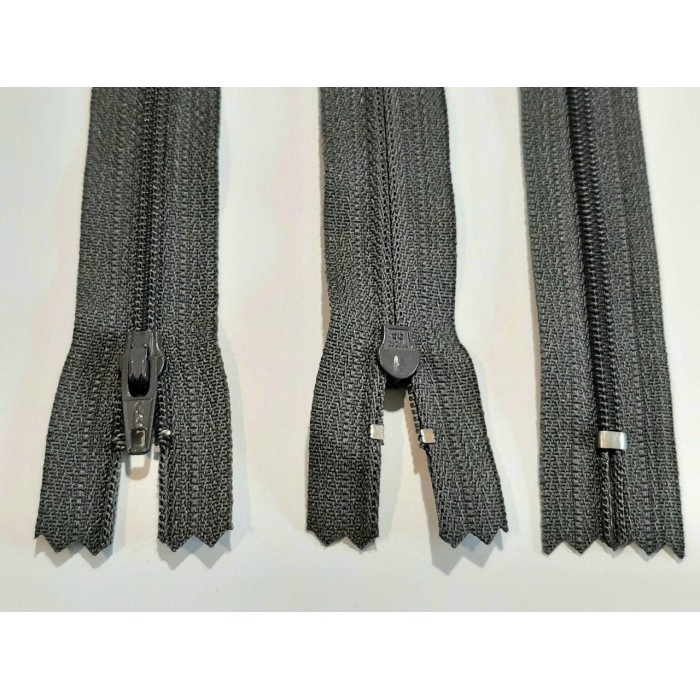 Блискавка на штани або спідницю YKK тип-3 Японія 20см темно-сіра