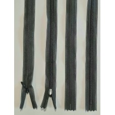 Блискавка потайна YKK тип-3 Японія 40см темно-сіра