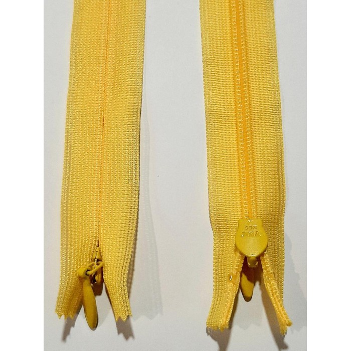 Блискавка потайна YKK тип-3 Японія 20см жовтого кольору