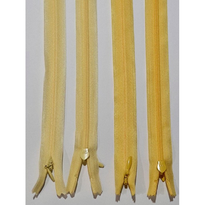 Блискавка потайна YKK тип-3 Японія 20см жовтого кольору